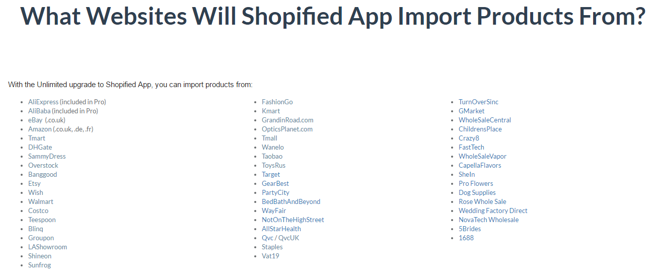 Shopified App - Import Products