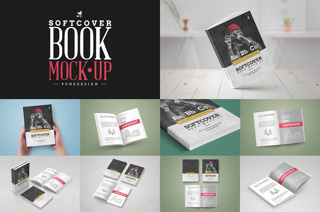 Soft Cover Book Mockup