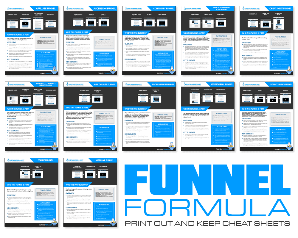 Funnel Formula BONUS 'PRINTABLES'
