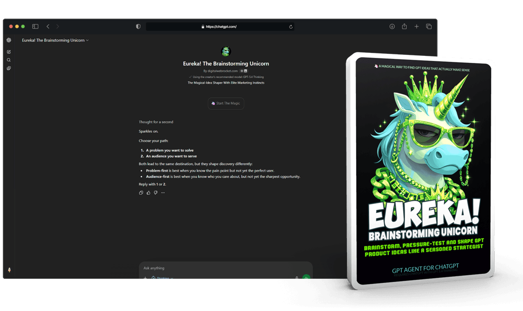 Eureka - The Brainstorming Unicorn GPT