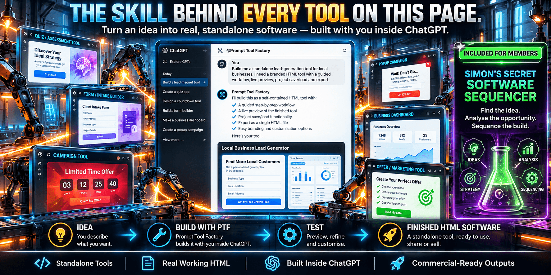 Prompt Tool Factory From Idea to Software